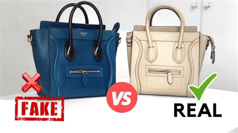 fake celine nano|10 WAYS TO TELL IF YOUR CÉLINE IS FAKE (REAL VS. FAKE COMPARISON).